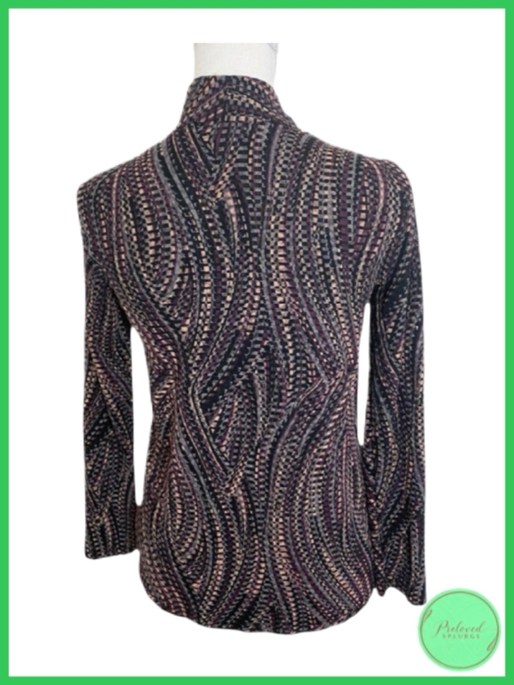 JM Collection Two-In-One Cardigan Top - Picture 3 of 6